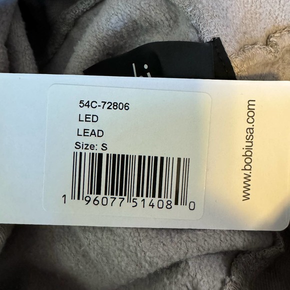 Bobi Gray Lead Rib Mix Zip Jacket NWT Size Small - Picture 7 of 9